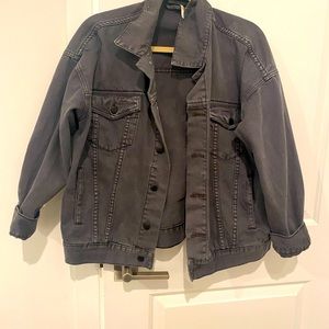 Free People Gray Jean Jacket